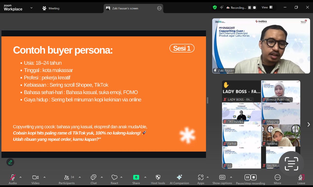 Telkom Kembali Hadirkan JOIN Insight, Copywriting Cuan: Seni Menulis Deskripsi Produk Agar Laku Keras