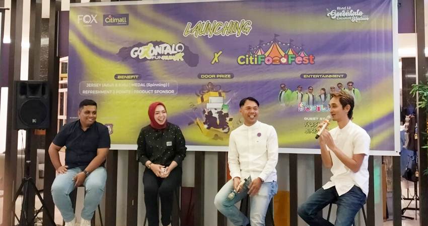 Launching Gorontalo Fun Run 5K dan Citi Food Fest yang berlangsung di Fox Hotel Gorontalo. Senin, (7/7) (Foto: Lidya/Gorontalon Post)