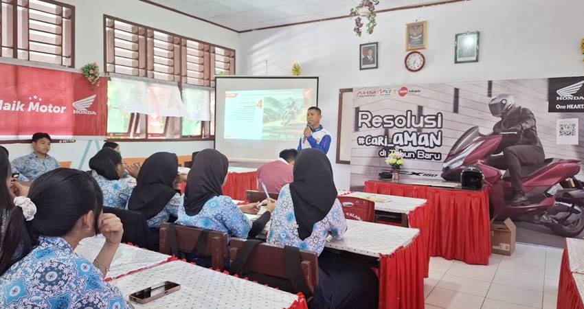 PT DAW terus melakukan kampanye budaya berkendara aman bagi berbagai kalangan, termasuk pelajar. (foto : dok /daw)
