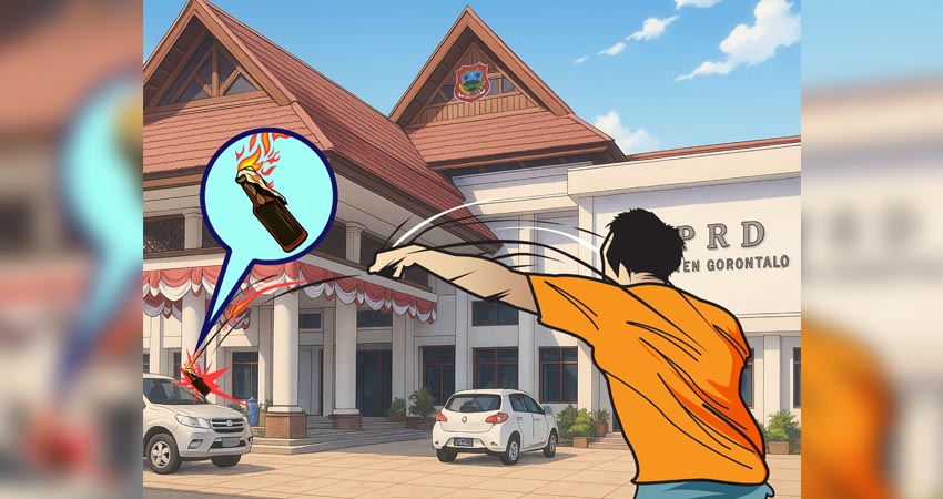 Ilustrasi Bom Molotov