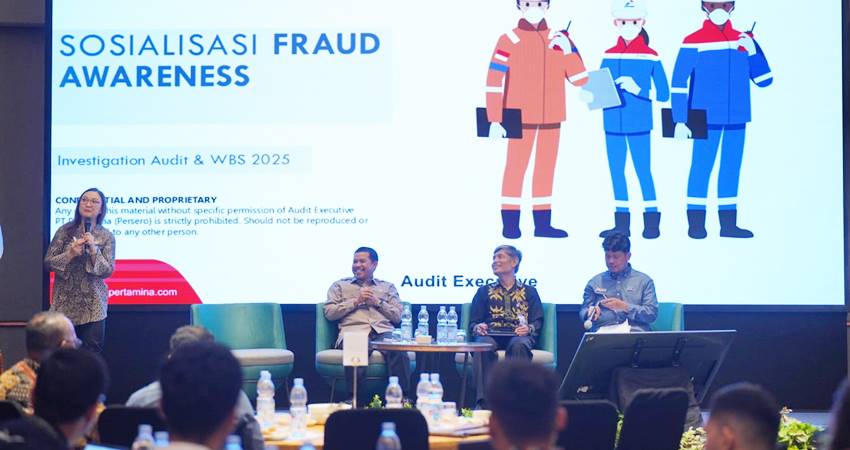 Sharing Session Fraud Awareness yang digelar Pertamina Patra Niaga Regional Sulawesi, di Makassar, belum lama ini. (foto : dok / pertamina)
