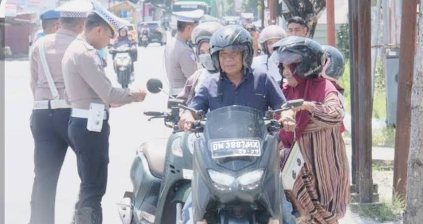 Operasi Lalu Lintas yang digelar Polda Gorontalo.