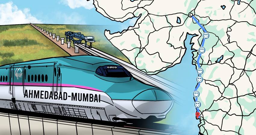 Ilustrasi Kereta Cepat India-Devona Vaiya-Harian Disway-
