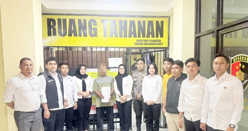 Pria paruh baya terduga kasus pencabulan diamankan Polda Gorontalo untuk proses lidik lebih lanjut.