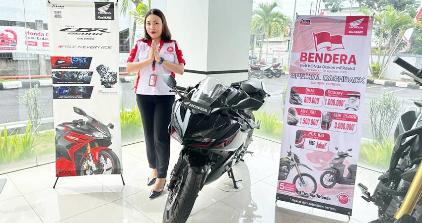 DISKON MERDEKA - Honda melalui PT DAW memberikan program promo bertajuk Beli Honda Diskon Merdeka selama bulan Agustus 2025. (Foto : dok/daw)