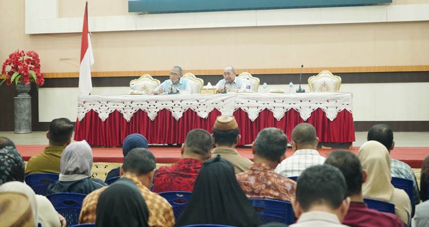 Suasana Rakorev penyelenggaraan pemerintahan, pembangunan dan kemasyarakatan di Kota Gorontalo, Ahad (10/8/2025) di Bandhayo Lo Yiladia (BLY). (Foto: Prokopim)
