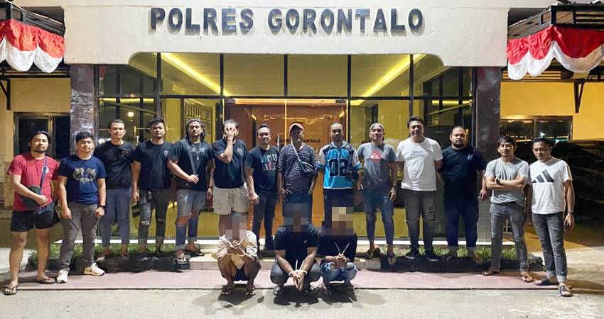 Tiga Pencuri Kopra di Pohuwato diamankan tim gabungan Resmob Polda Gorontalo dan Polres Pohuwato