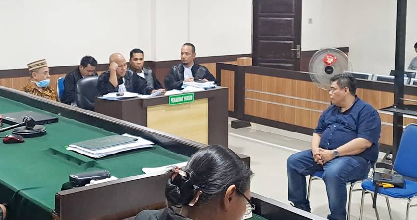 Kontraktor pekerjaan SPBE PT Bumi Panua memberikan keterangan dalam persidangan kasus dugaan penipuan dan penggelapan sebesar Rp 1,4 milyar.