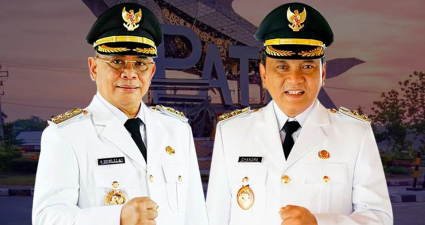 Risma Adhi Chandra (kanan), wakil Bupati Pati bersama Sudewo (kiri), bupati Pati.-ist-