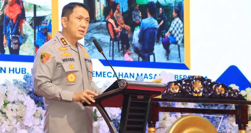 Kapolda Gorontalo, Irjen Pol. Drs. Widodo,S.H,M.H membuka pelaksanaan Rakernis Fungsi Binmas Tahun Anggaran 2025.