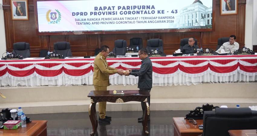 Rapat paripurna tingkat I terkait RAPBD 2026 yang berlangsung belum lama ini.