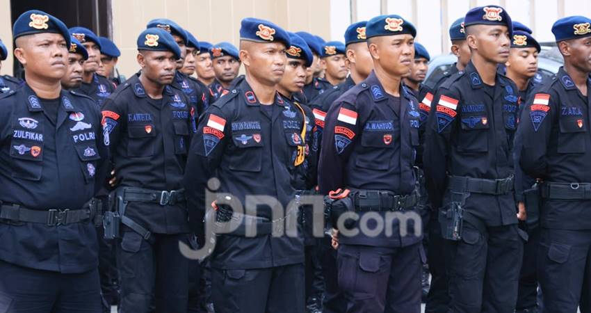 Personel Brimob Polda Papua. Foto: Ridwan/jpnn