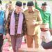 Gubernur Gorontalo Gusnar Ismail menyambut kedatangan Dubes Australia untuk Indonesia di Bandara Djalaludin Gorontalo, Selasa (21/10). (Foto : Valen/pemprov)