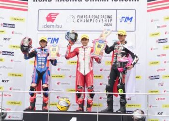 Pebalap Astra Honda Racing Team (AHRT) meraih tiga podium di tiga kelas yang berbeda pada ajang Asia Road Racing Championship (ARRC) 2025