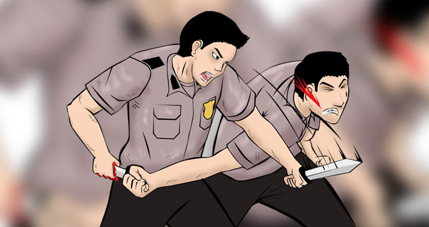 Ilustrasi Polisi Bacok Polisi