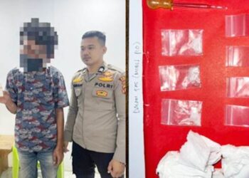 Seorang warga Sumatera Utara (Sumut) ditangkap oleh pihak Kepolisian atas dugaan penyalahgunaan narkoba.