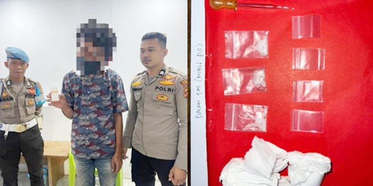 Seorang warga Sumatera Utara (Sumut) ditangkap oleh pihak Kepolisian atas dugaan penyalahgunaan narkoba.