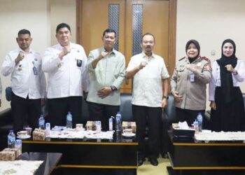 Pimdeprov Gorontalo menerima audiens BNN Provinsi Gorontalo.