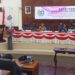 Suasana rapat paripurna tingkat II atas Ranperda revisi susunan OPD di Deprov Gorontalo, kemarin (17/11).