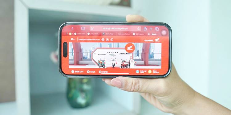 LEBIH PRAKTIS - Kunjungi virtual exhibition Honda yang digelar PT DAW dengan promosi spesial untuk setiap pembelian sepeda motor honda. (foto: dok/daw)