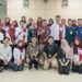 Kepala KPKNL Gorontalo Purwito, bersama jajaran, dan mahasiswa akutansi Indonesia (IMAI) Simpul Gorontalo foto bersama ada studi edukatif di aula Dulohupa, Kantor KPKNL Gorontalo, Kamis (20/11). (foto: dok/kpknl gorontalo)