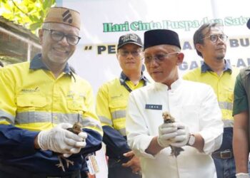 KEMBALI KE RUMAH - Merdeka Gold Resources melalui program konservasi burung maleo, melepasliarkan spesies endemic Sulawesi ini ke alam liar, sebagai komitmen terhadap pelestarian lingkungan. (foto:istimewa)