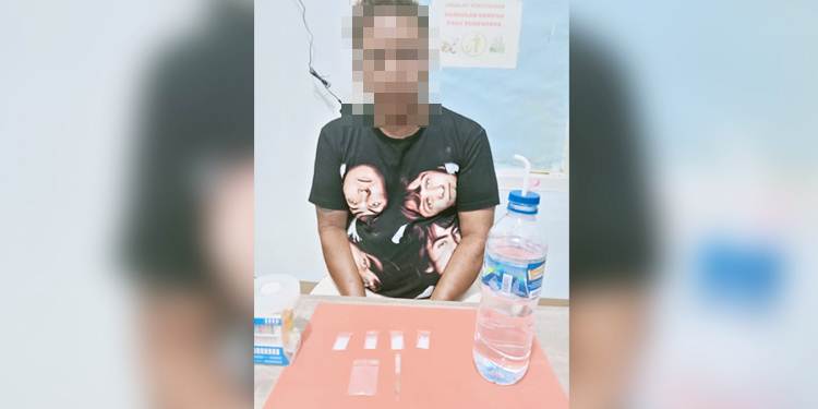 Satuan Narkoba Polres Boalemo berhasil mengamankan seorang wiraswasta di wilayah Kabupaten Gorontalo, atas dugaan penyalahgunaan narkotika. (foto: istimewa)
