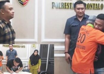Korban dan pelaku pencurian bentor sepakat berdamai, sehingga pihak Polresta Gorontalo Kota menyelesaikan perkara tersebut dengan Restorativ Justice. (F. Istimewa)