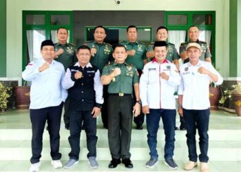 Para pimpinan Ordes se Gorontalo saat berkunjung ke markas Korem 133/Nani Wartabone Gorontalo.