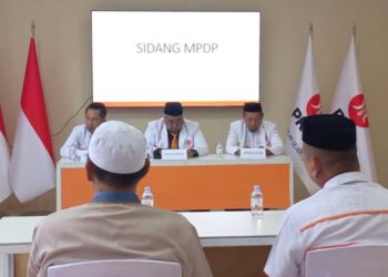 Pertemuan DPW Partai PKS Gorontalo membahas kasus yang menimpa MY kader PKS dalam kasus dugaan tindak penipuan dana haji Furoda