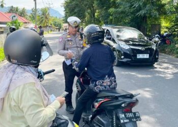 Operasi Zebra Otanaha 2025 dipimpin langsung Kepala Satuan Lalu Lintas (Kasat Lantas) Polres Bone Bolango Iptu Reza Reyzaldy, Rabu (26/11/2025).