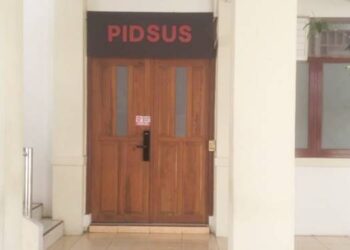 Ruang Pidsus Kejari Gorontalo tempat salah satu aleh Deprov diperiksa penyidik Kamis (20/11/2025).