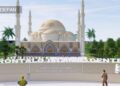 Desain Masjid Raya Gorontalo yang akan dibangun di Desa Talulobutu Selatan, Kecamatan Tapa, Bone Bolango. (foto:istimewa)