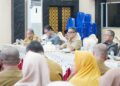 Suasana pelaksanaan Rakorev yang dibuka oleh Wakil Wali Kota Gorontalo, Indra Gobel, Selasa (9/12/2025).