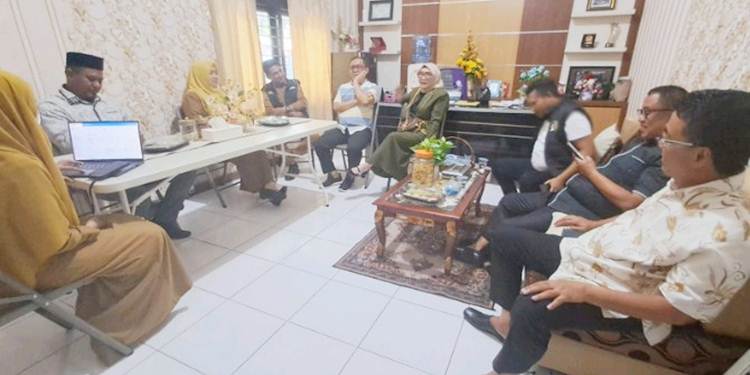 Kunjungan Komisi IV Deprov Gorontalo ke Dinas Sosial Kabupaten Gorontalo.