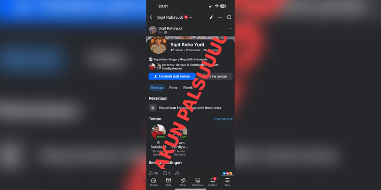 ama Kapolres Boalemo, AKBP Sigit Rahayudi,S.I.K. dipergunakan untuk melakukan penipuan melalui media sosial (Medsos).