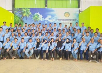 Sejumlah pimpinan dan karyawan Biomasa Group penyelenggaraan Cost Efficiency Program (CEP) Konvensi ke-7, yang digelar pada 20–23 Januari 2026 sebagai bagian dari rangkaian program semester II tahun 2025. (Foto: Istimewa)