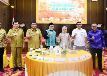 Pelaksanaan Diskusi Terumpun terkait Transformasi Sulawesi, Maluku, dan Papua (Sulampua) Menuju Global Logistics Hub yang digelar di Aula Lantai 6 Gedung Keuangan Negara (GKN) Manado, Senin (19/1/2025). (Foto – Fadly-Diskominfotik).