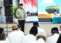 Peringatan Isra Mi’raj Nabi Muhammad SAW yang dirangkaikan dengan pencanangan gerakan membaca Al-Qur’an di kalangan ASN oleh Gubernur Gusnar Ismail, bertempat di Aula Rumah Jabatan Gubernur, Jumat (16/1/2025). (Foto : Dok-Pemprov/Valen)