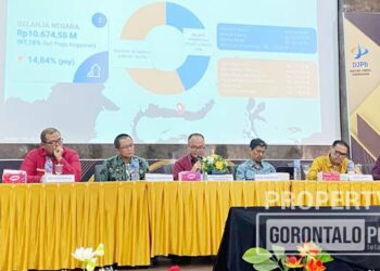 Forum Koordinasi Fiskal dan Moneter yang digelar DJPb Provinsi Gorontalo, Selasa (27/1/2026). (F. Diyanti/Gorontalo Post)