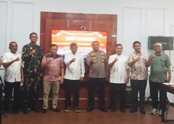 Rapat Forkopimda yang dipimpin langsung oleh Kapolres Pohuwato, AKBP H. Busroni,S.I.K.,M.H., terkait dengan penertiban Pertambangan Illegal di Pohuwato.