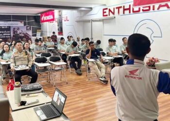 Kampanye keselamatan berkendara terus dilakukan PT Daya Adicipta Wisesa (DAW), kali ini menyasar karyawan PT. Sasa Inti di Minahasa Selatan, Sulut. (foot: dok/daw)