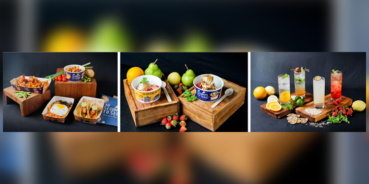 Kiri ke kanan: Hidangan 60 Seconds to Seoul, HidanganPenutup 60 Seconds to Seoul, Pilihan Minuman 60 Seconds to Seoul