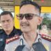 Kabid Humas Polda Gorontalo, Kombes Pol. Desmond Harjendro, saat memberikan keterangan ke awak media, Senin (26/1). (F. Natharahman/ Gorontalo Post)