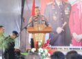 Kapolres Boalemo, AKBP Sigit Rahayudi,S.I.K. saat memberikan pemaparan terkait dengan penyelesaian perkara di wilayah Polres Boalemo belum lama ini.