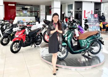PENJUALAN Sepeda motor di tahun 2025 mengalami peningkatan kendati tidak signfikan, yang paling laris adalah motor merek Honda. Di Gorontalo motor honda dipasarkan PT. Daya Adicipta Wisesa. (foto: dok/daw)