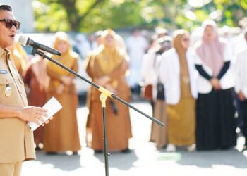 Suasana pencanangan zona integritas di RSAS oleh Wakil Wali Kota Gorontalo, Indra Gobel, Senin (19/1/2026). (Foto: Prokopim)