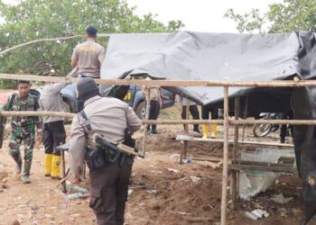 Hari ke dua pelaksanaan penertiban pertambangan emas tanpa izin (PETI) di wilayah Pohuwato, tim gabungan berhasil mengamankan sejumlah barang bukti yang kemudian disita di Polres Pohuwato.