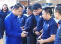 Personel Polda Goronalo pengguna senpi menjalani pemeriksaan senpi yang mereka miliki, Selasa (20/01/2026).