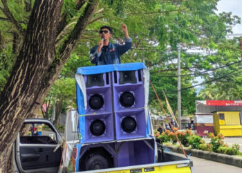Mahasiswa IAIN Gelar Aksi di Depan Kampus Empat UNG, Ternyata Ini yang Disuarakan